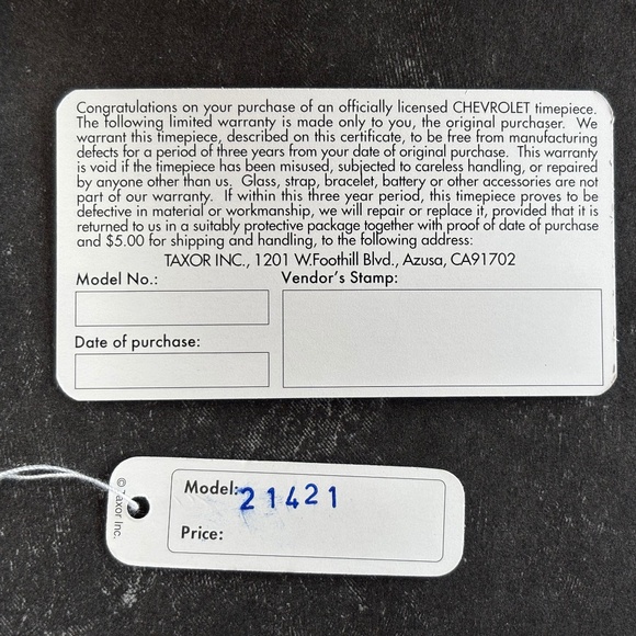 Chevrolet Corvette Ladies Silver Gold Watch 1990's Leather Band Quartz Accuracy - Picture 6 of 14